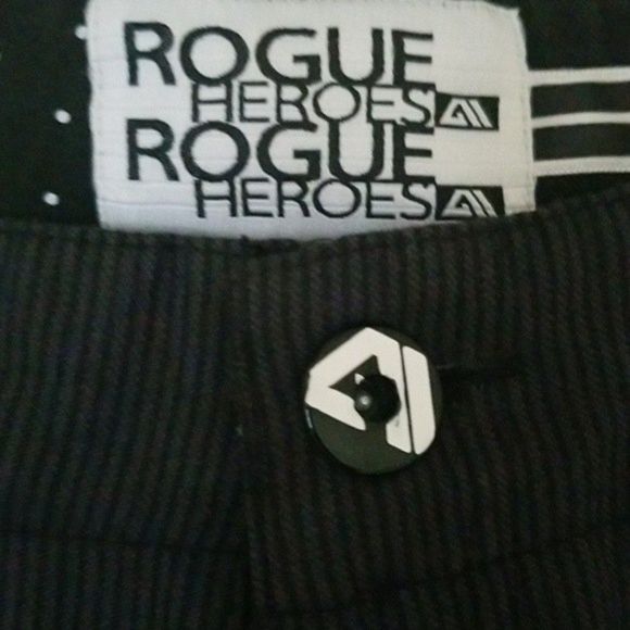 Mens black striped shorts size 31 ROGUE HEROES. - Picture 2 of 11